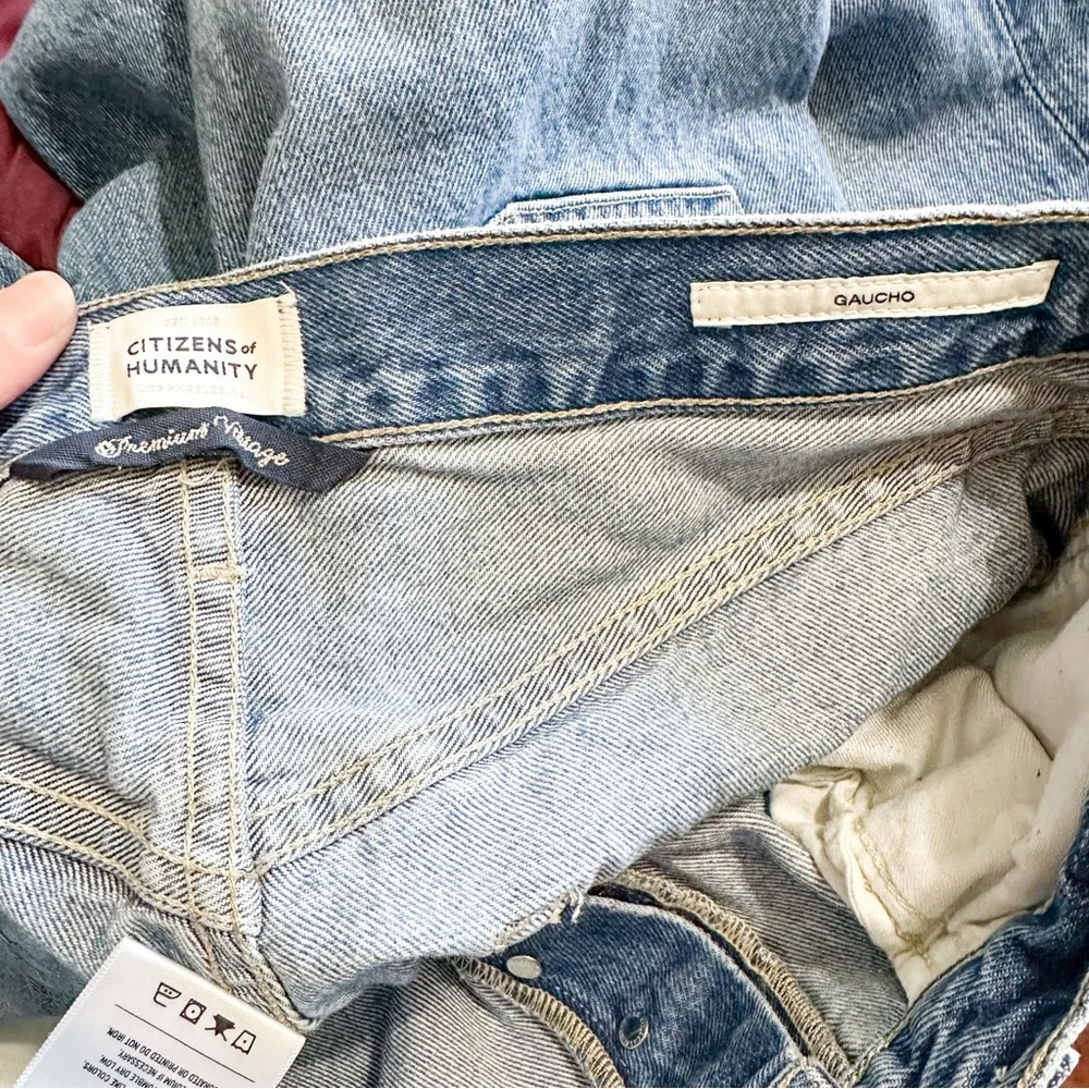 Citizens of Humanity Gaucho Vintage Wide Leg Jean in Oasis Blue Size 27 - Picture 6 of 10